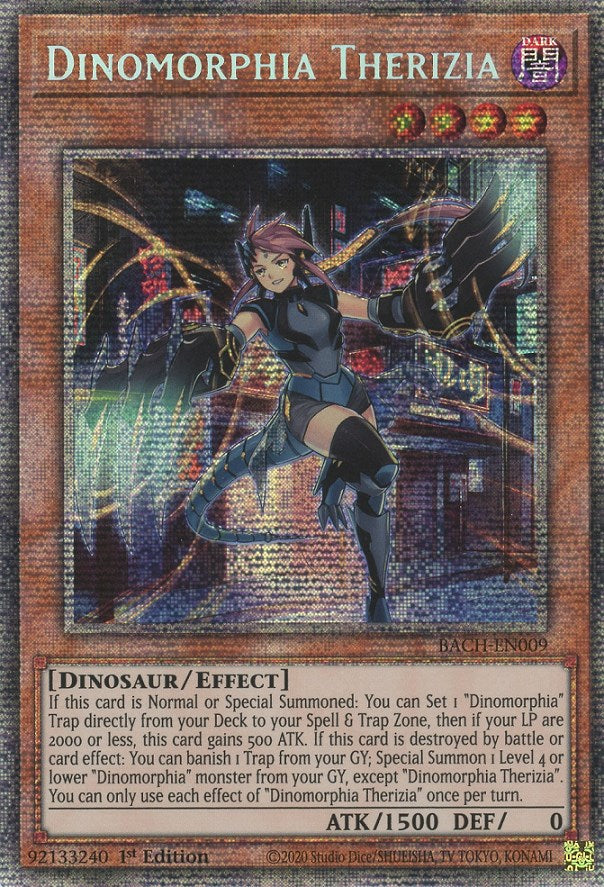 Dinomorphia Therizia [BACH-EN009] Starlight Rare | Shuffle n Cut Hobbies & Games