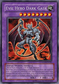 Evil Hero Dark Gaia [GLAS-EN040] Rare | Shuffle n Cut Hobbies & Games