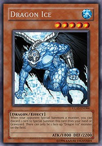 Dragon Ice [GLAS-EN084] Secret Rare | Shuffle n Cut Hobbies & Games