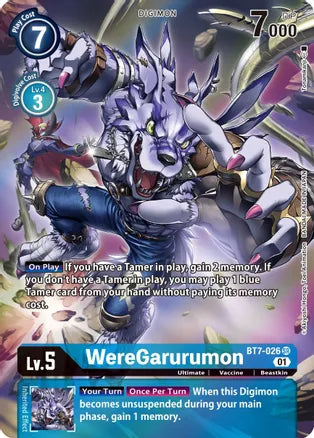 BT07: WereGarurumon (Alternative Art) | Shuffle n Cut Hobbies & Games