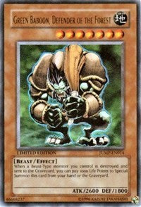 Green Baboon, Defender of the Forest [JUMP-EN014] Ultra Rare | Shuffle n Cut Hobbies & Games