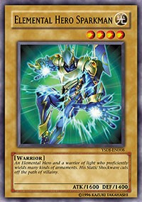 Elemental HERO Sparkman [YSDJ-EN008] Common | Shuffle n Cut Hobbies & Games