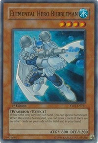 Elemental HERO Bubbleman [YSDJ-EN017] Super Rare | Shuffle n Cut Hobbies & Games