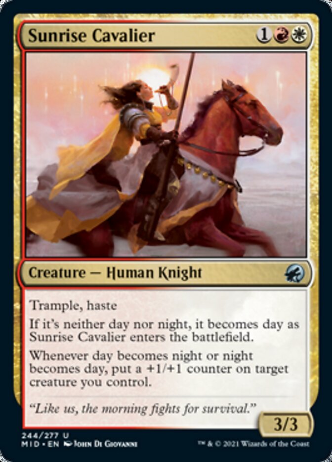 Sunrise Cavalier [Innistrad: Midnight Hunt] | Shuffle n Cut Hobbies & Games