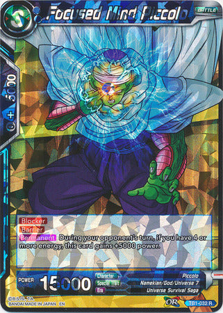 Focused Mind Piccolo (Shatterfoil) (TB1-032) [Dragon Brawl] | Shuffle n Cut Hobbies & Games