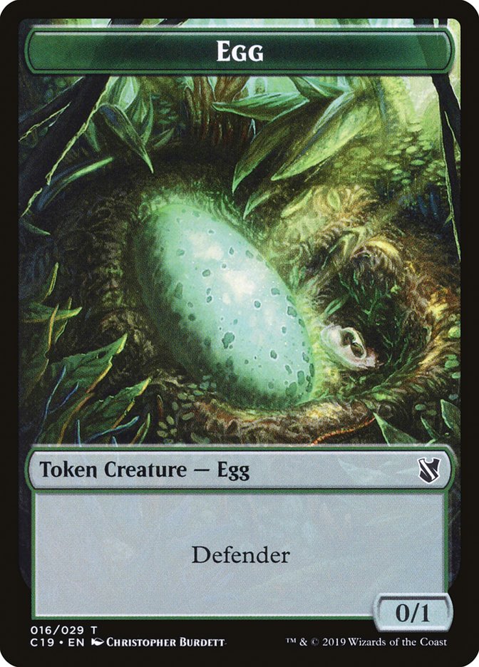 Egg Token [Commander 2019 Tokens] | Shuffle n Cut Hobbies & Games