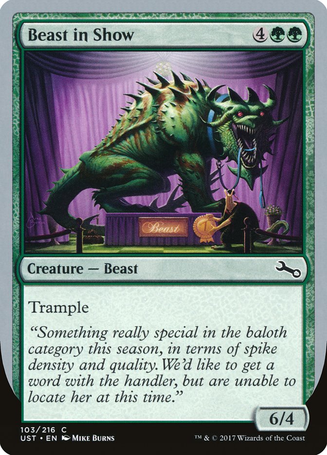 Beast in Show ("Something really special...") [Unstable] | Shuffle n Cut Hobbies & Games