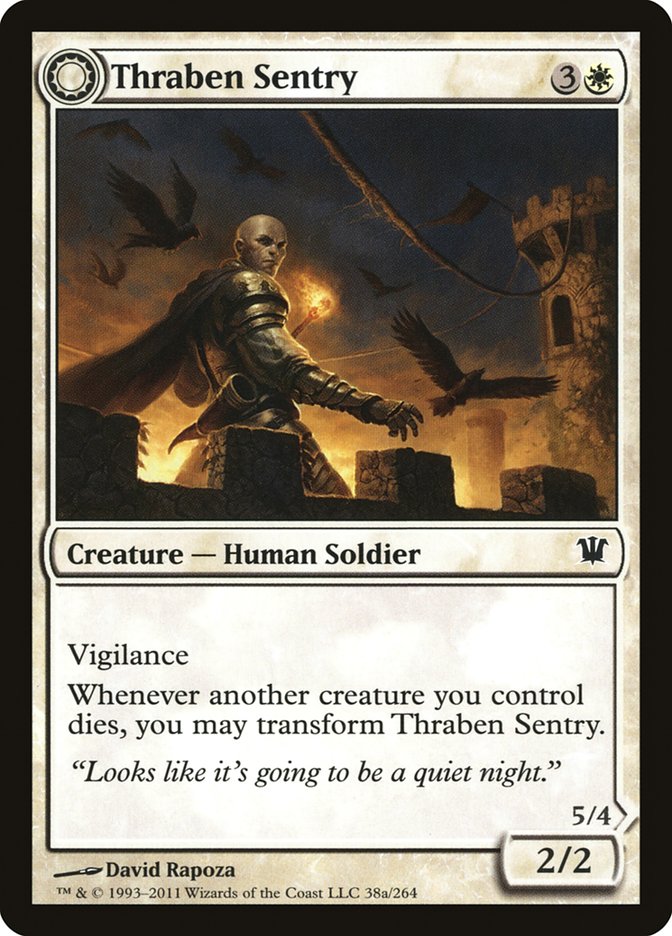 Thraben Sentry // Thraben Militia [Innistrad] | Shuffle n Cut Hobbies & Games