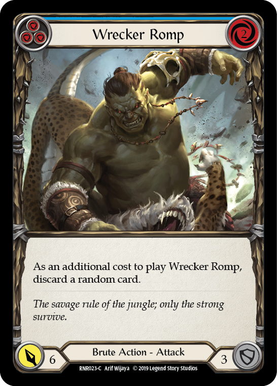 Wrecker Romp (Blue) [RNR023-C] (Rhinar Hero Deck)  1st Edition Normal | Shuffle n Cut Hobbies & Games