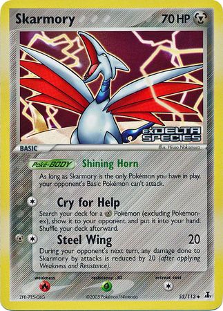 Skarmory (55/113) (Stamped) [EX: Delta Species] | Shuffle n Cut Hobbies & Games