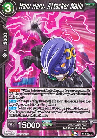 Haru Haru, Attacker Majin [BT3-120] | Shuffle n Cut Hobbies & Games