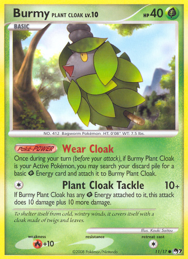 Burmy Plant Cloak (11/17) [POP Series 7] | Shuffle n Cut Hobbies & Games