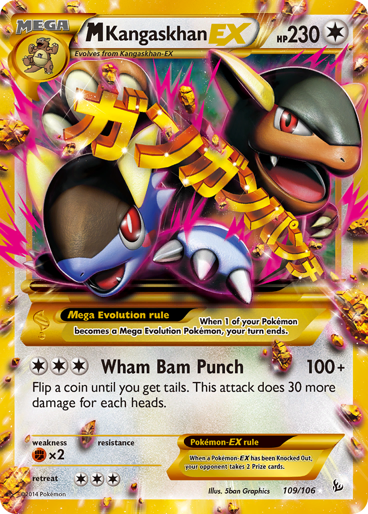 M Kangaskhan EX (109/106) [XY: Flashfire] | Shuffle n Cut Hobbies & Games