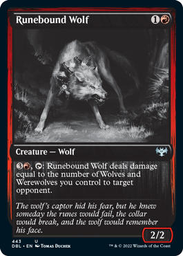 Runebound Wolf [Innistrad: Double Feature] | Shuffle n Cut Hobbies & Games