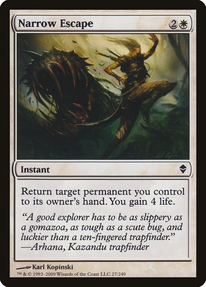 Narrow Escape [Zendikar] | Shuffle n Cut Hobbies & Games