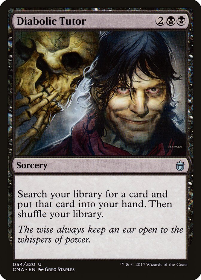 Diabolic Tutor [Commander Anthology] | Shuffle n Cut Hobbies & Games