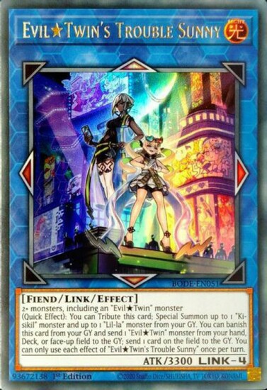 Evil Twin's Trouble Sunny [BODE-EN051] Starlight Rare | Shuffle n Cut Hobbies & Games