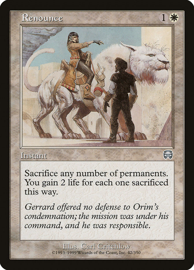 Renounce [Mercadian Masques] | Shuffle n Cut Hobbies & Games
