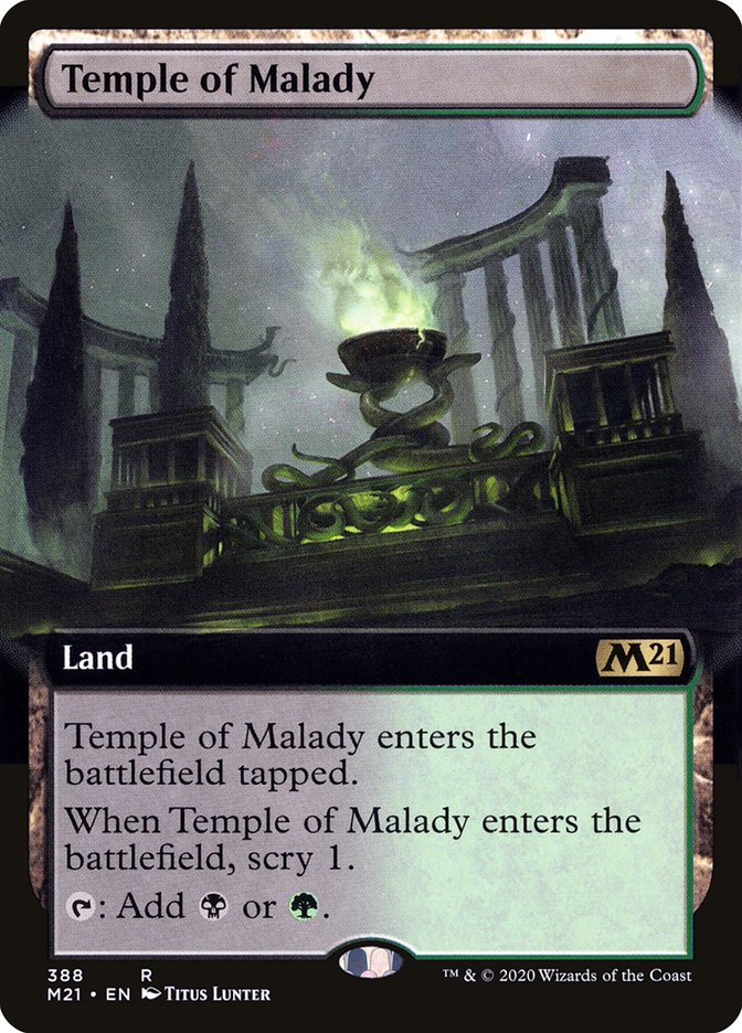 Temple of Malady (Extended Art) [Core Set 2021] | Shuffle n Cut Hobbies & Games