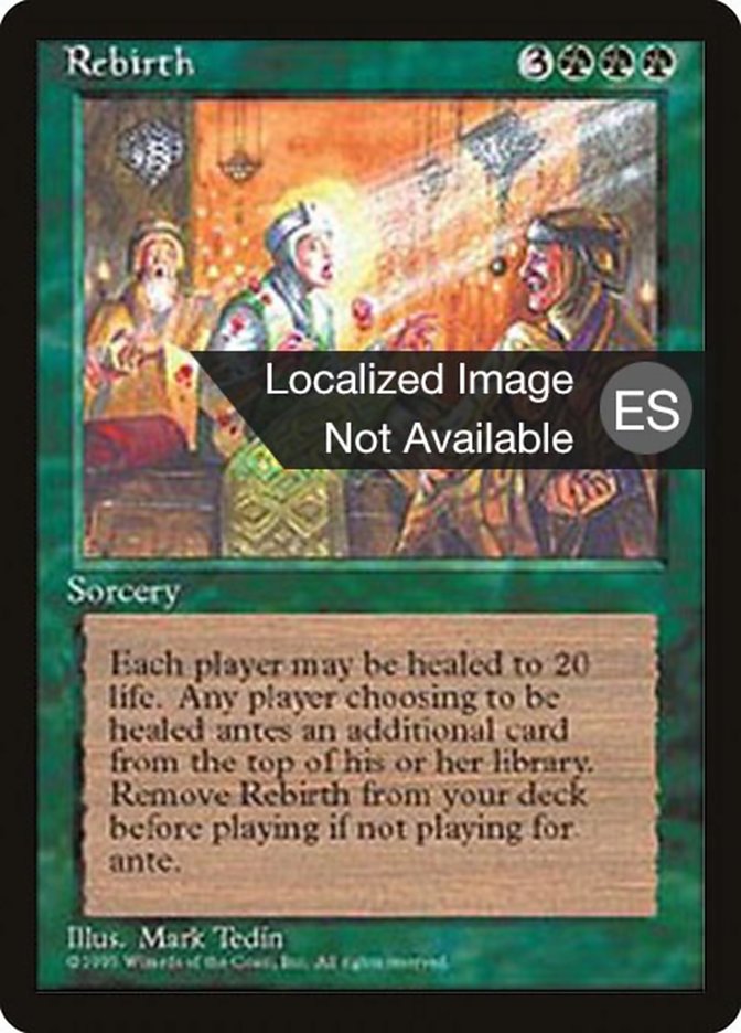 Rebirth [Fourth Edition (Foreign Black Border)] | Shuffle n Cut Hobbies & Games