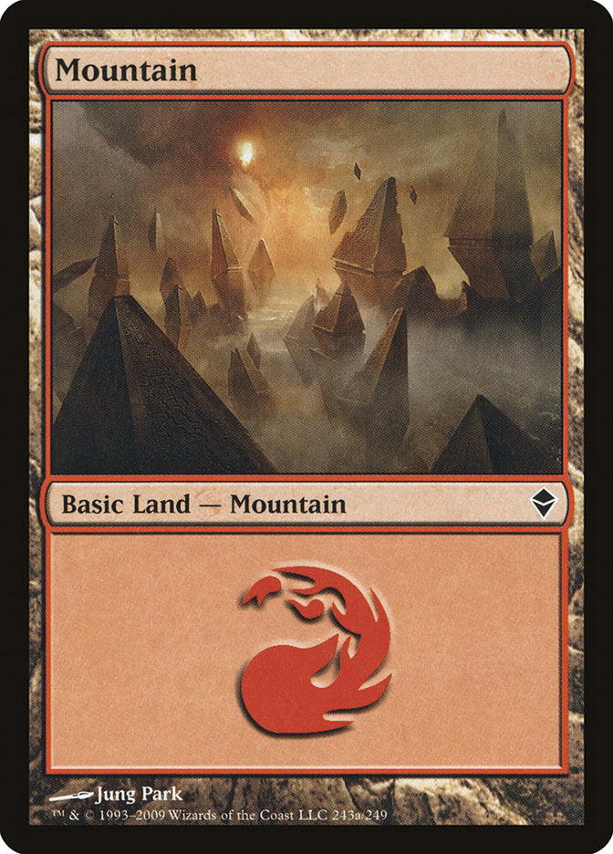 Mountain (243a) [Zendikar] | Shuffle n Cut Hobbies & Games