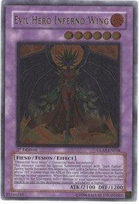 Evil Hero Inferno Wing (UTR) [GLAS-EN038] Ultimate Rare | Shuffle n Cut Hobbies & Games