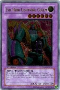 Evil Hero Lightning Golem (UTR) [GLAS-EN039] Ultimate Rare | Shuffle n Cut Hobbies & Games