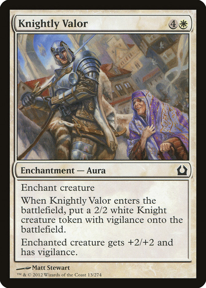 Knightly Valor [Return to Ravnica] | Shuffle n Cut Hobbies & Games