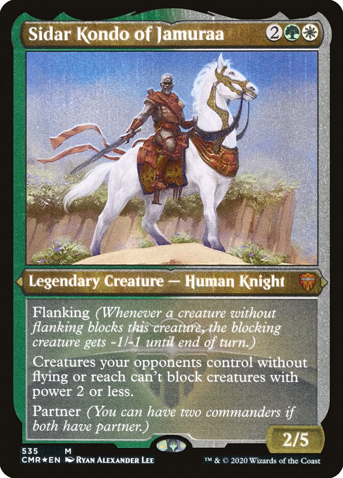 Sidar Kondo of Jamuraa (Etched) [Commander Legends] | Shuffle n Cut Hobbies & Games