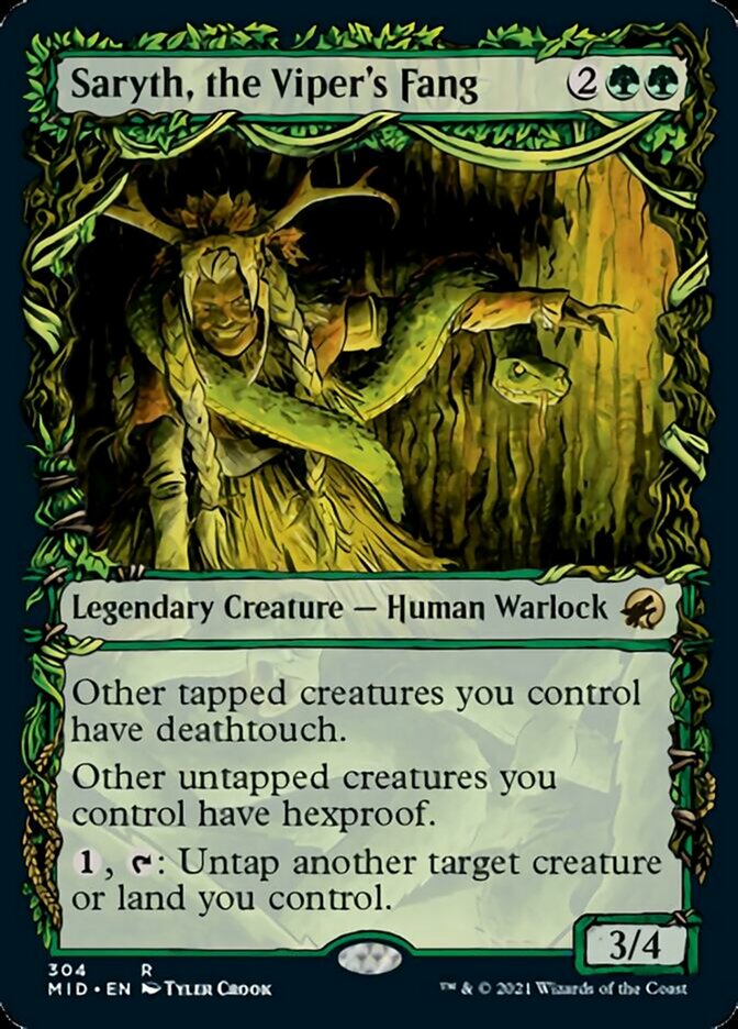 Saryth, the Viper's Fang (Showcase Equinox) [Innistrad: Midnight Hunt] | Shuffle n Cut Hobbies & Games