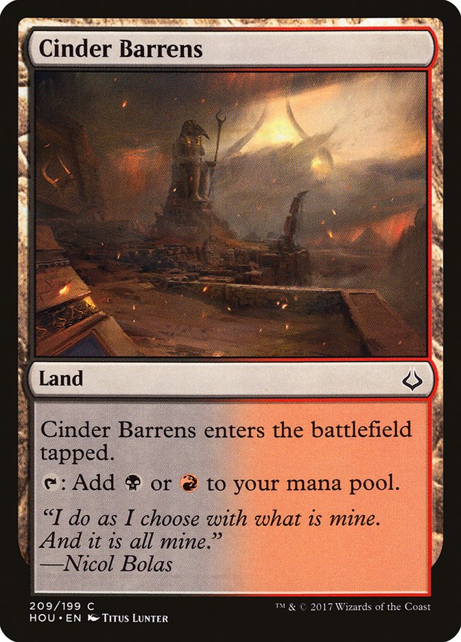 Cinder Barrens [Hour of Devastation] | Shuffle n Cut Hobbies & Games