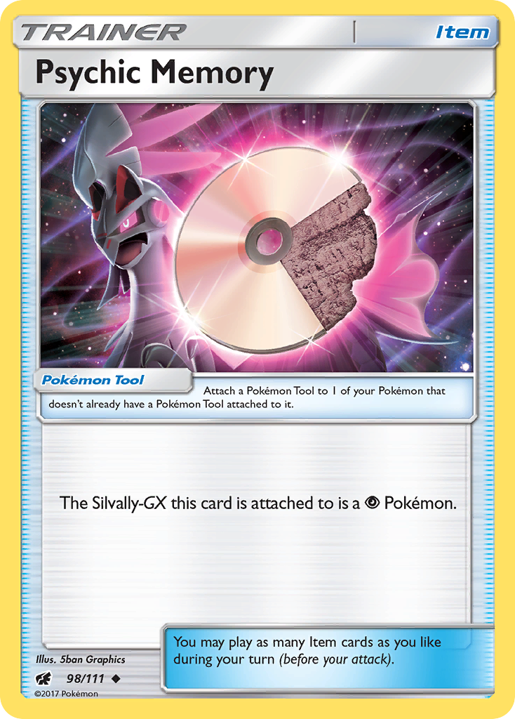 Psychic Memory (98/111) [Sun & Moon: Crimson Invasion] | Shuffle n Cut Hobbies & Games