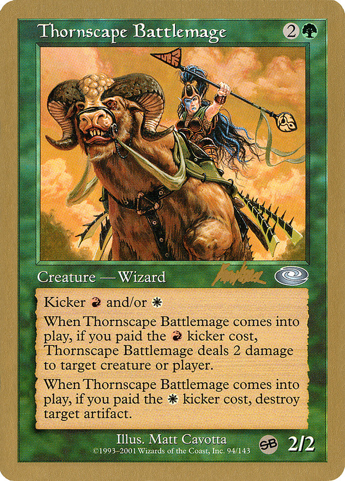 Thornscape Battlemage (Brian Kibler) (SB) [World Championship Decks 2002] | Shuffle n Cut Hobbies & Games