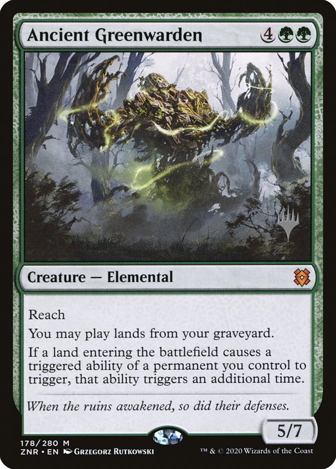 Ancient Greenwarden (Promo Pack) [Zendikar Rising Promos] | Shuffle n Cut Hobbies & Games