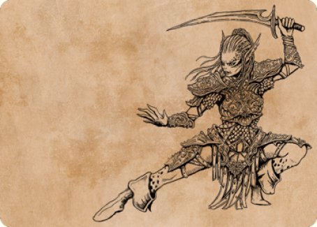 Lae'zel, Vlaakith's Champion Art Card [Commander Legends: Battle for Baldur's Gate Art Series] | Shuffle n Cut Hobbies & Games