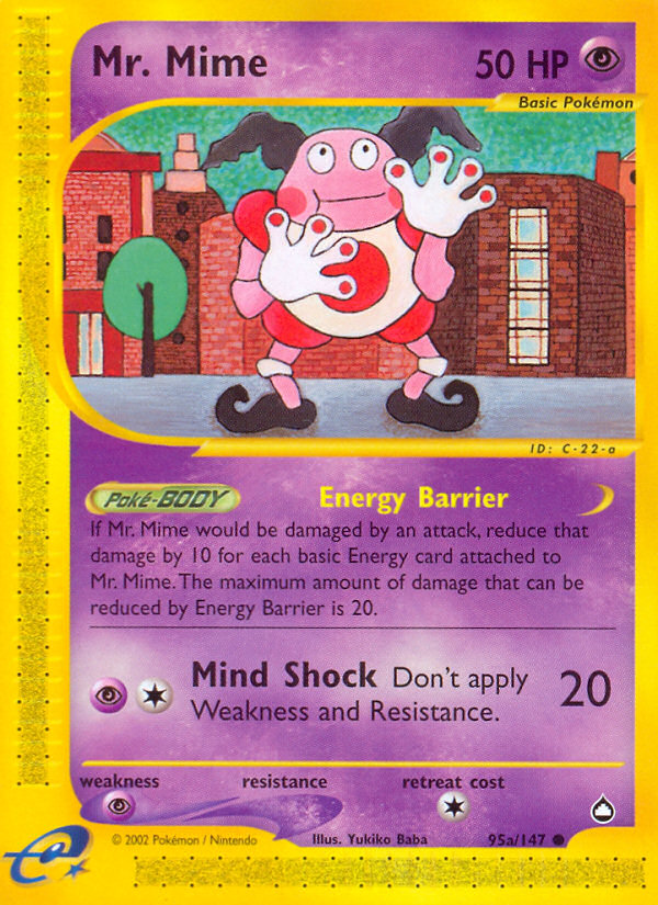 Mr. Mime (95a/147) [Aquapolis] | Shuffle n Cut Hobbies & Games