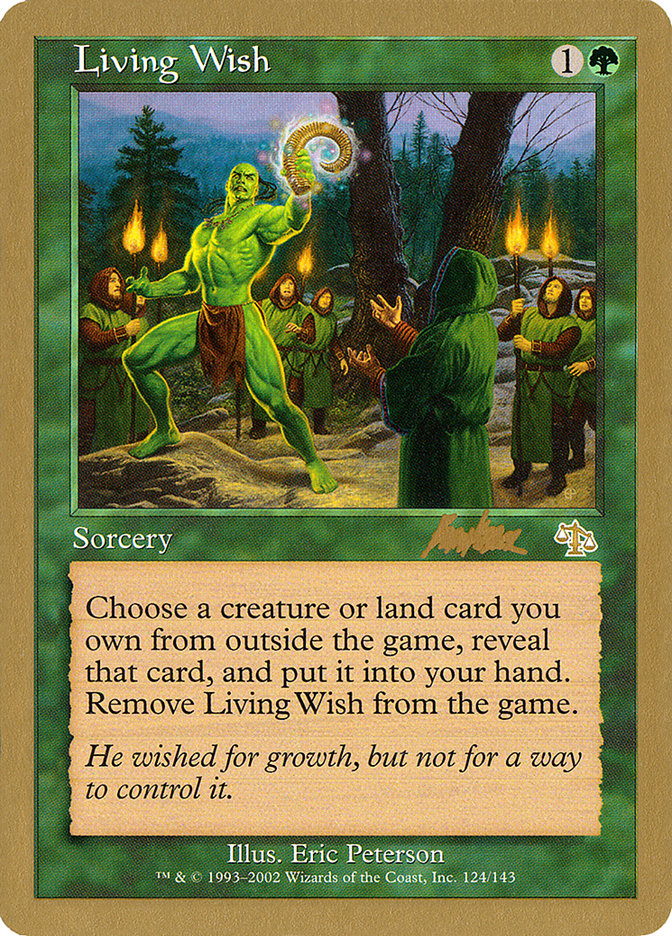 Living Wish (Brian Kibler) [World Championship Decks 2002] | Shuffle n Cut Hobbies & Games