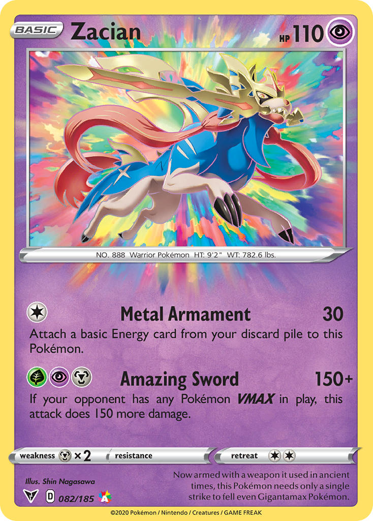 Zacian (082/185) [Sword & Shield: Vivid Voltage] | Shuffle n Cut Hobbies & Games