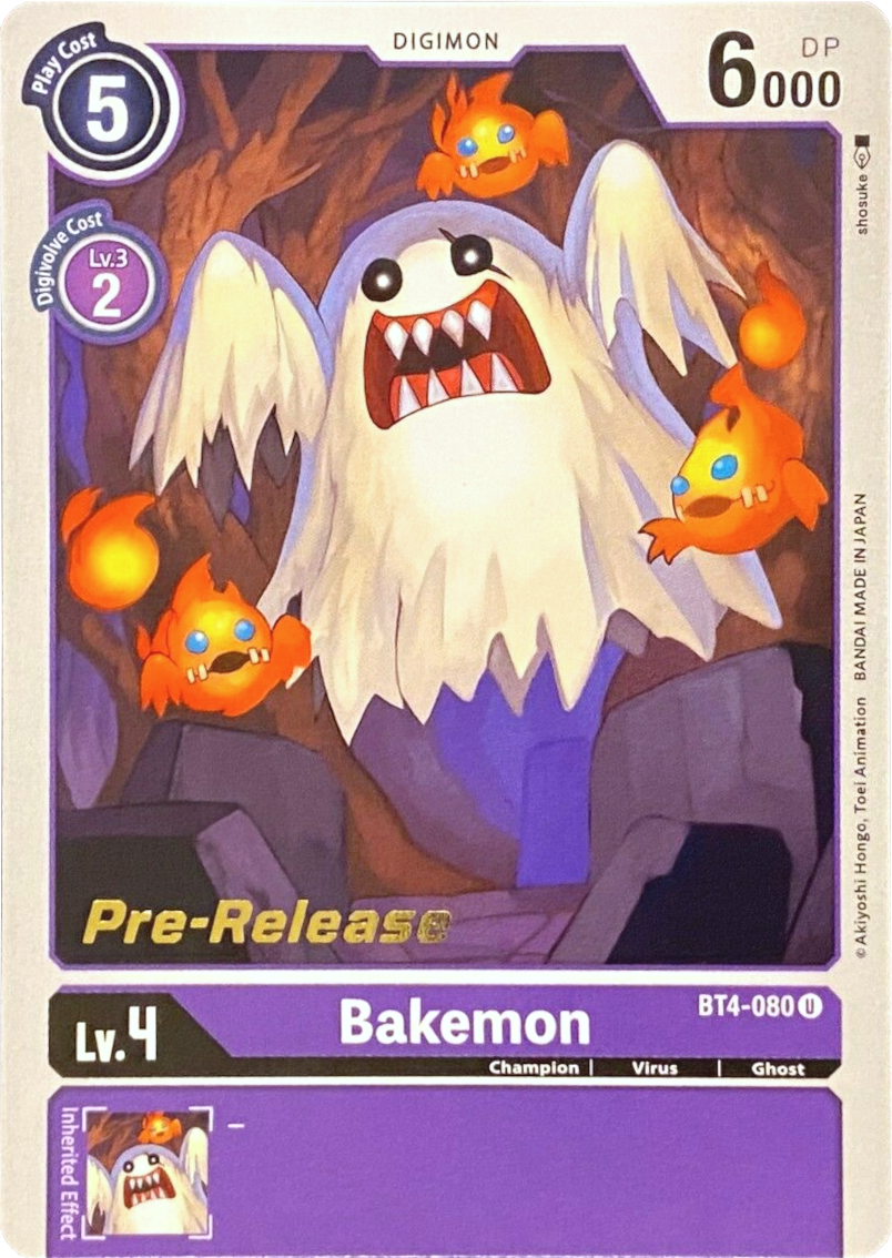 Bakemon [BT4-080] [Great Legend Pre-Release Promos] | Shuffle n Cut Hobbies & Games