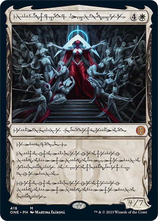 Elesh Norn, Mother of Machines (Phyrexian Step-and-Compleat Foil) [Phyrexia: All Will Be One] | Shuffle n Cut Hobbies & Games