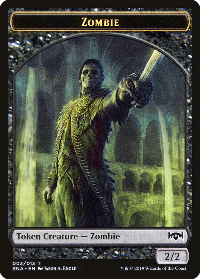 Zombie Token [Ravnica Allegiance Tokens] | Shuffle n Cut Hobbies & Games