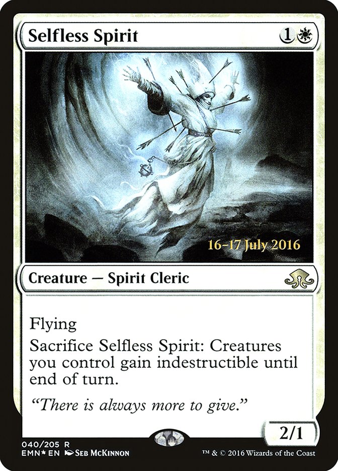 Selfless Spirit [Eldritch Moon Prerelease Promos] | Shuffle n Cut Hobbies & Games