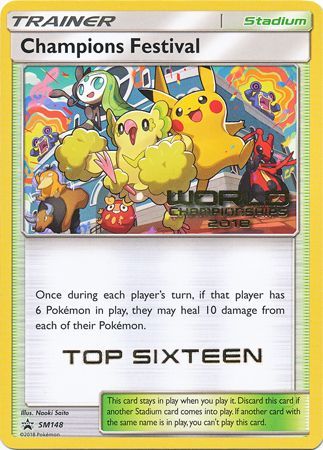 Champions Festival(SM148) (2018 Top Sixteen) [Sun & Moon: Black Star Promos] | Shuffle n Cut Hobbies & Games