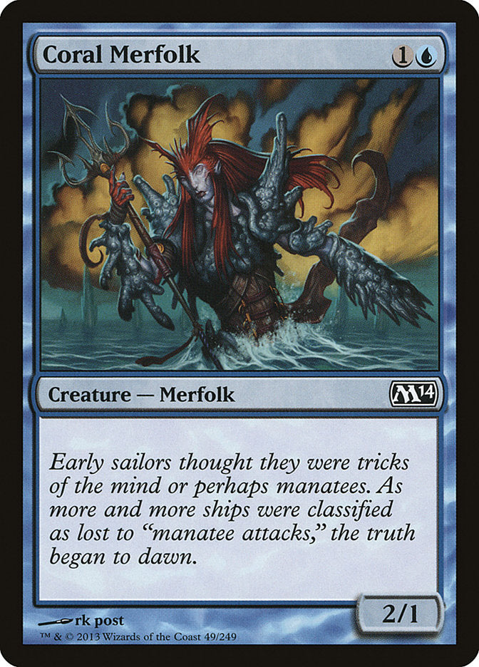 Coral Merfolk [Magic 2014] | Shuffle n Cut Hobbies & Games