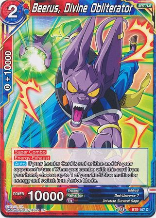 Beerus, Divine Obliterator [BT9-107] | Shuffle n Cut Hobbies & Games