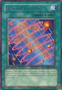 Synchro Change [CRMS-EN089] Rare | Shuffle n Cut Hobbies & Games