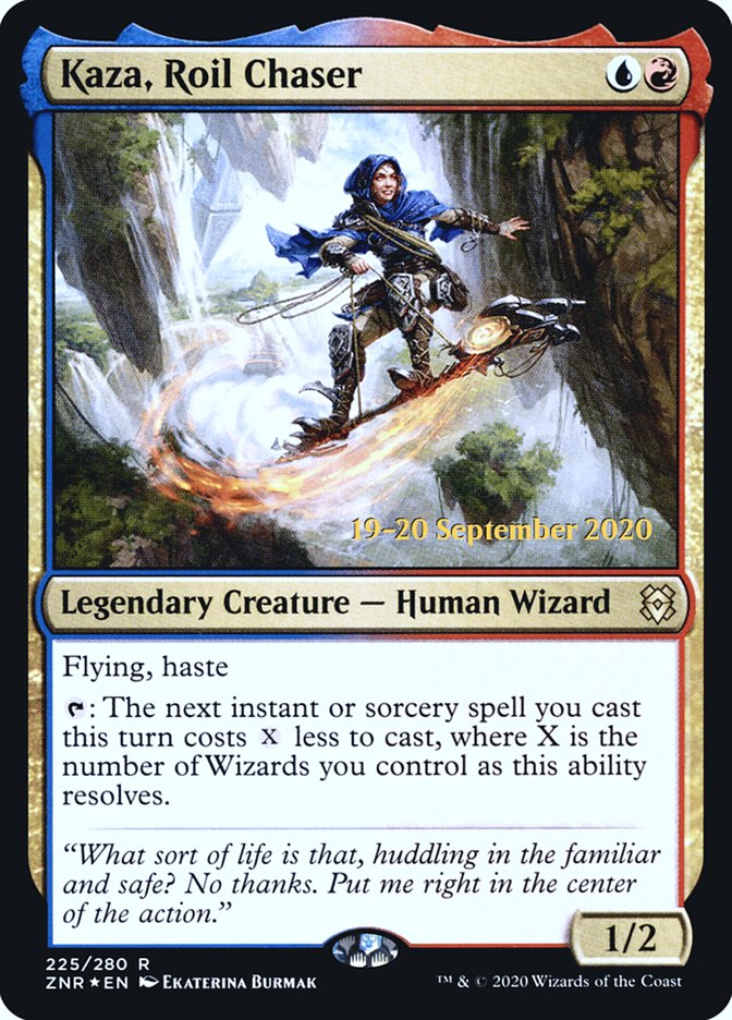 Kaza, Roil Chaser [Zendikar Rising Prerelease Promos] | Shuffle n Cut Hobbies & Games