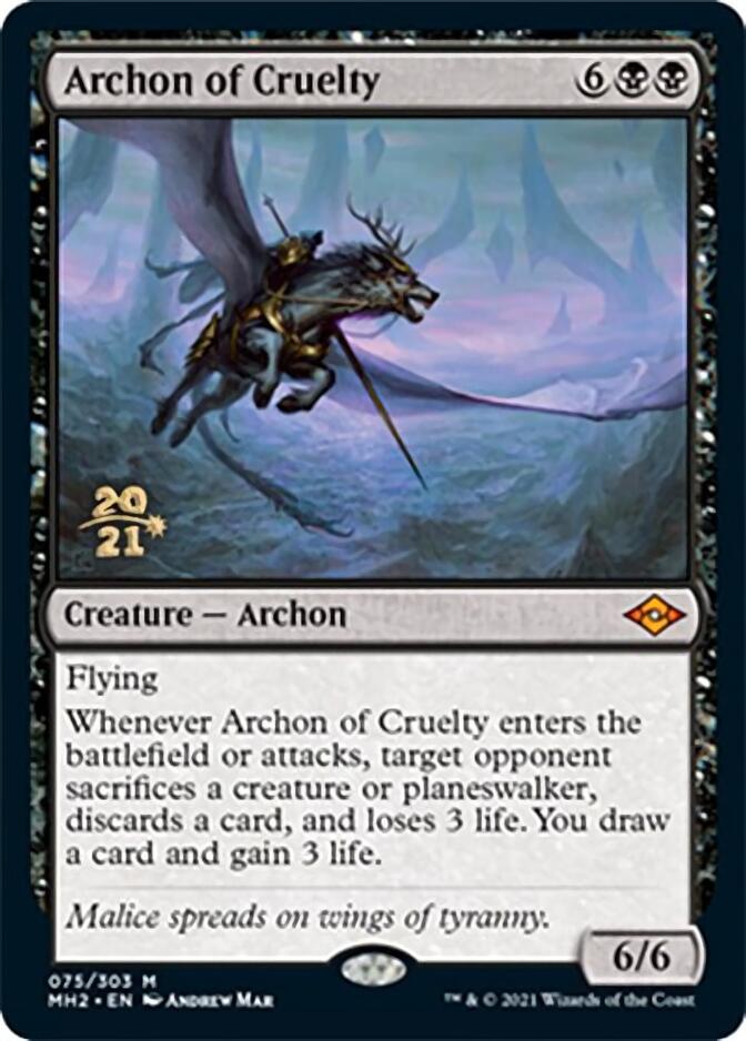 Archon of Cruelty [Modern Horizons 2 Prerelease Promos] | Shuffle n Cut Hobbies & Games