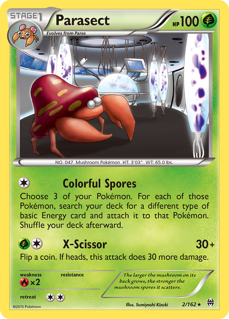 Parasect (2/162) [XY: BREAKthrough] | Shuffle n Cut Hobbies & Games