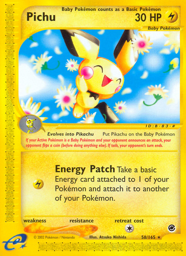 Pichu (58/165) [Expedition: Base Set] | Shuffle n Cut Hobbies & Games